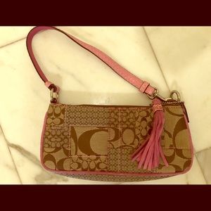 Coach Authentic Handbag with Pink Snakeskin